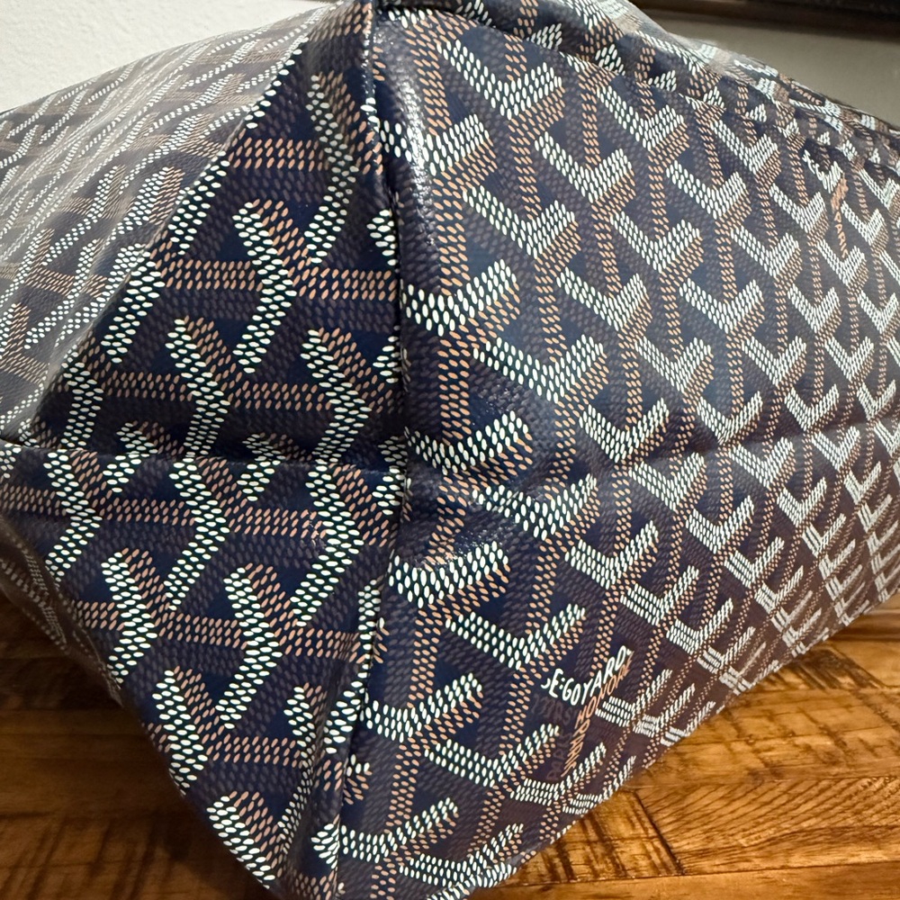 Goyard Navy Blue PM Women's Tote Bag - Picture 5 of 10